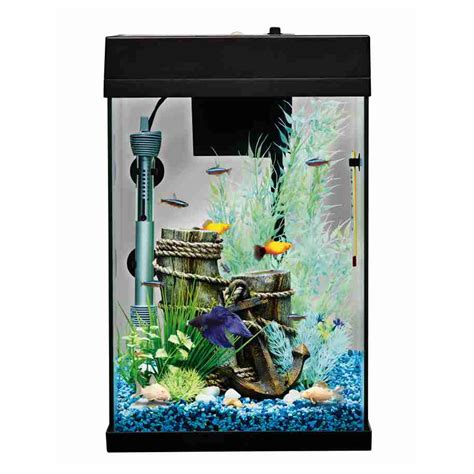 The Top Fin 10 Gallon Bubble Wall Glass Aquarium Setup is a beautiful and comprehensive setup that provides all the essentials for creating an underwater. . Top fin 10 gallon tank